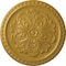 Ekena Millwork Emeryville Ceiling Medallion, Hand-Painted Iridescent Gold, 16 7/8"OD x 5/8"P CM16ERIGS - alternate 1